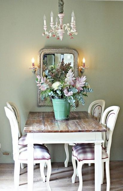 Dining Table In Living Room
 26 Ways To Create A Shabby Chic Dining Room Area