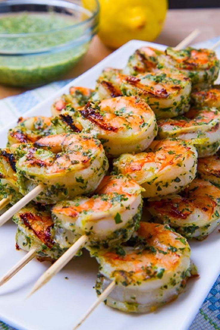 Dinner Party Food Ideas Pinterest
 Cooking Pinterest Pesto Grilled Shrimp Recipe
