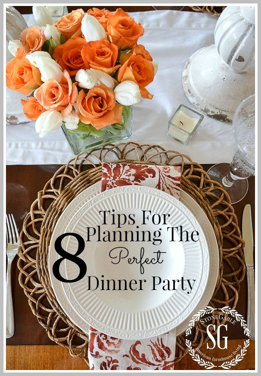 Dinner Party For 8 Menu Ideas
 8 TIPS FOR PLANNING THE PERFECT DINNER PARTY StoneGable