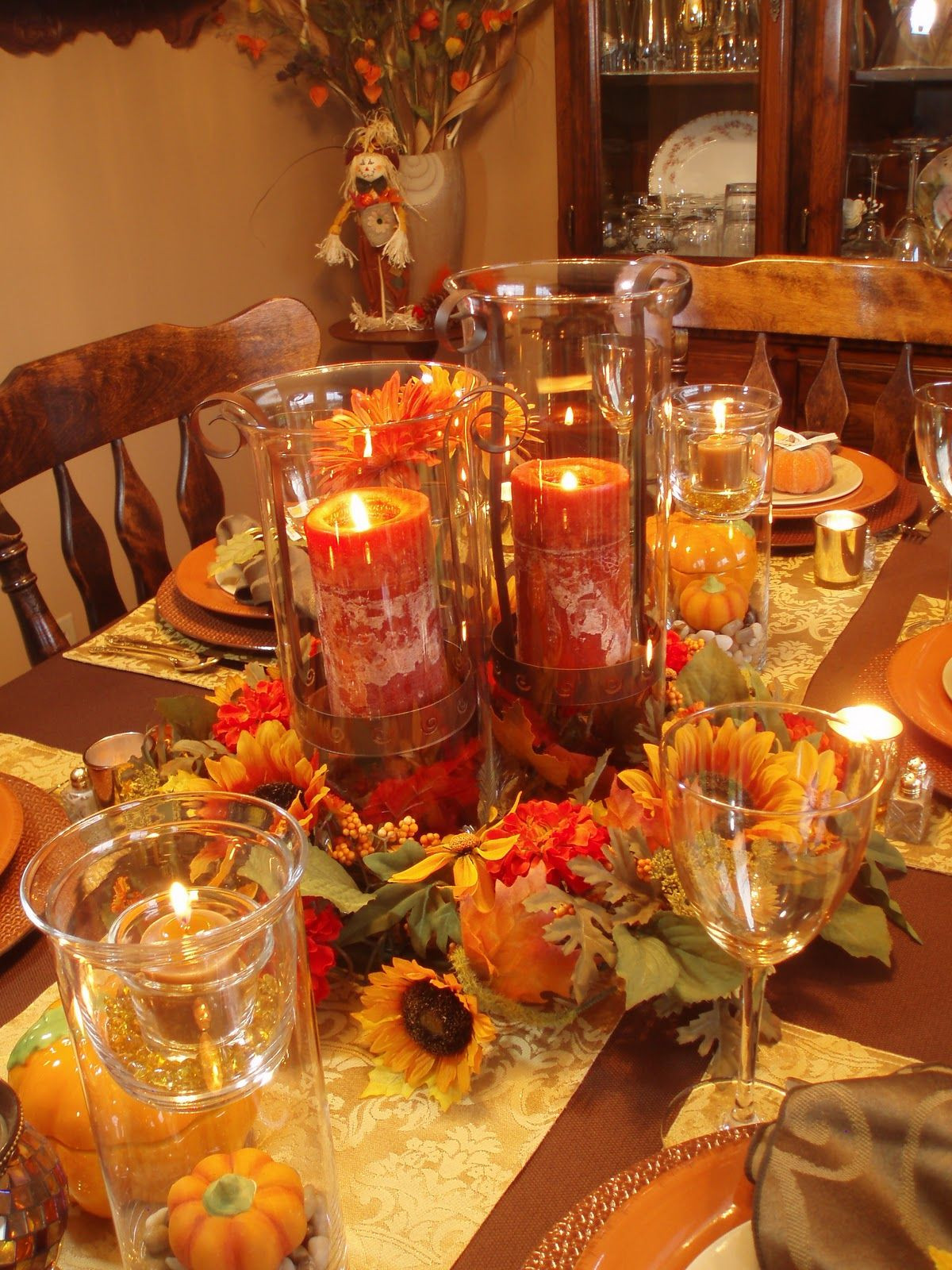 Dinner Party Ideas Pinterest
 Autumn Tablescape Thanksgiving Table Fall Decor