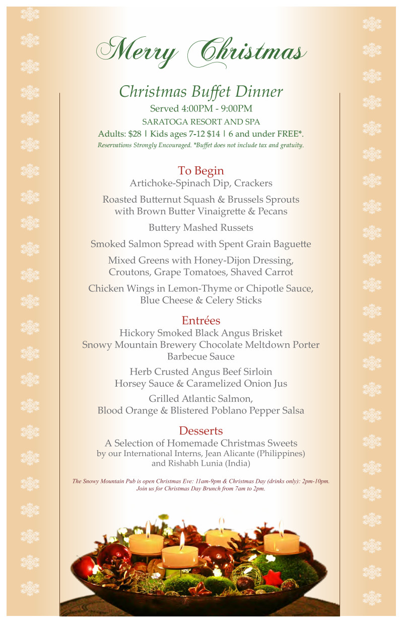 Dinner Party Menu Ideas For 12
 Join us for a Christmas Day Dinner and New Years Eve Buffet