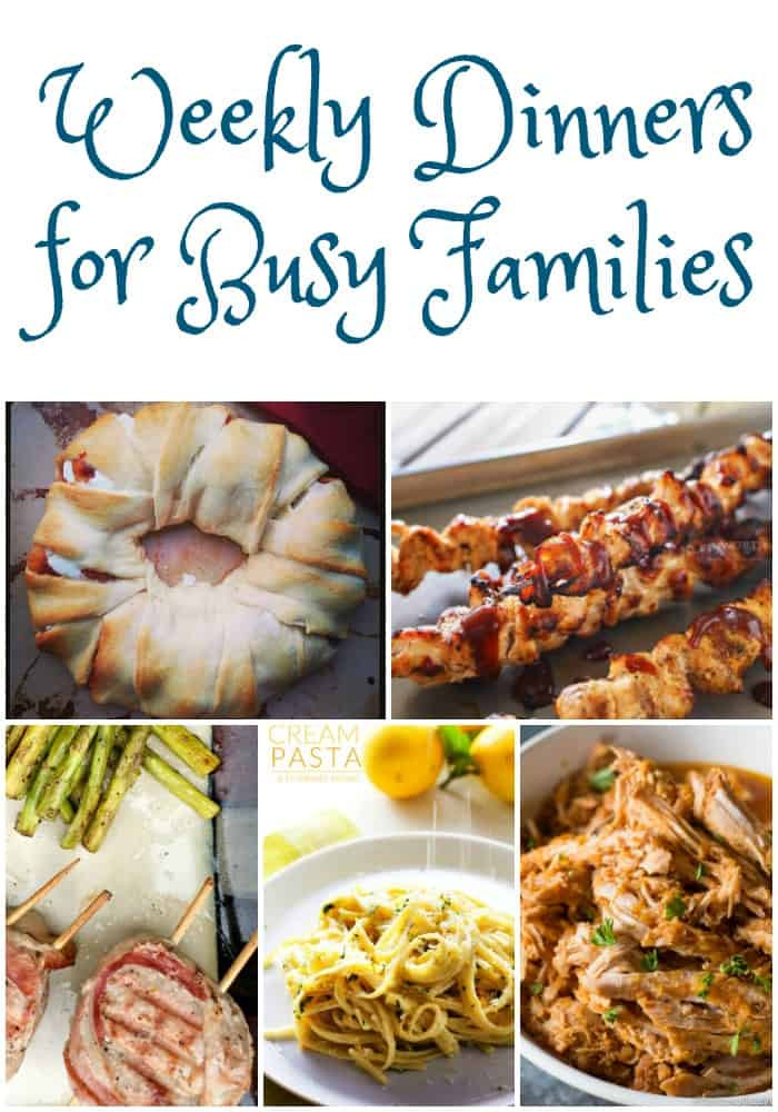 Dinner Party Menu Ideas For 12
 Weekly Dinner Ideas For Busy Families Weekly Meal Plan