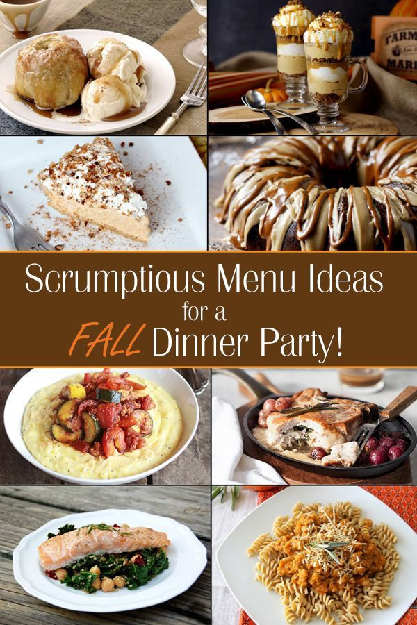 Dinner Party Menu Ideas For 6
 Fall Dinner Party Menu Ideas Ideas for throwing a fall