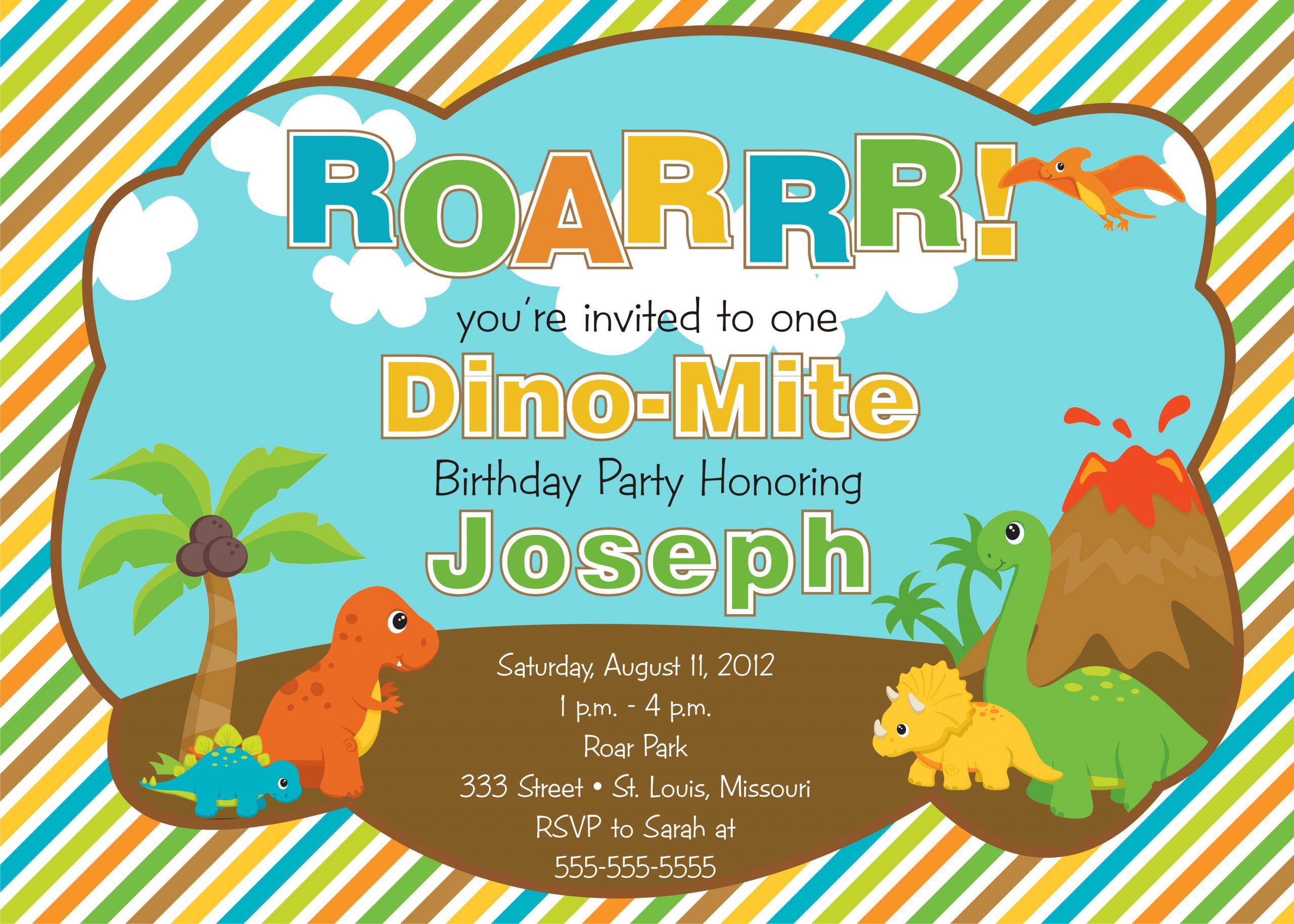 Dinosaur Birthday Party Invitations
 Invitations For Every Occassion