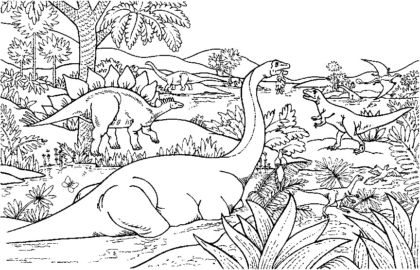 Dinosaur Coloring Pages For Toddlers
 dinosaur coloring pages for kids