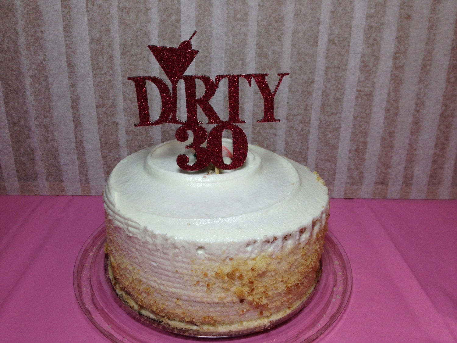 Dirty Birthday Cakes
 Dirty 30 Cake Topper Dirty 30 Party Flirty 30 30th