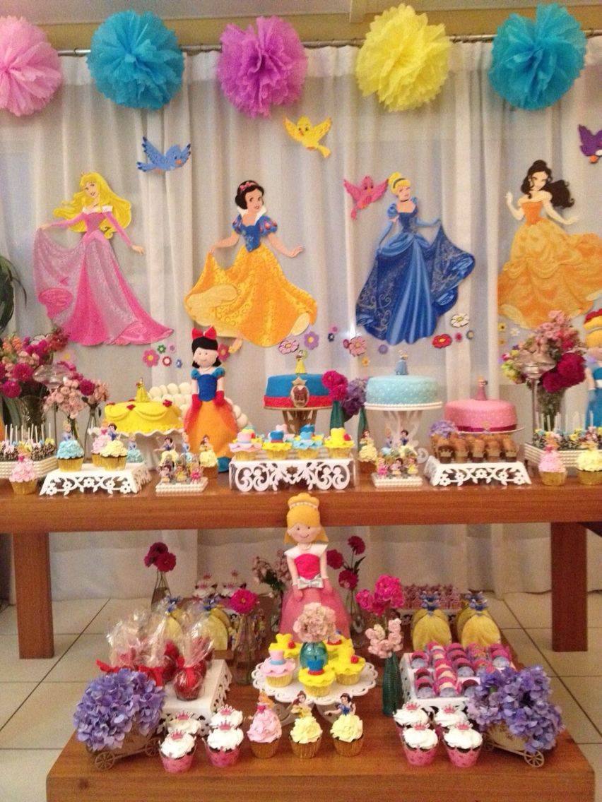 Disney Birthday Party Ideas
 Festa Princesas Disney DIY Festa Menina
