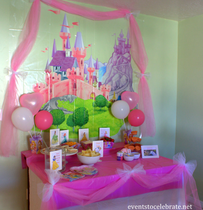 Disney Birthday Party Ideas
 Disney Princess Birthday Party Ideas Food & Decorations