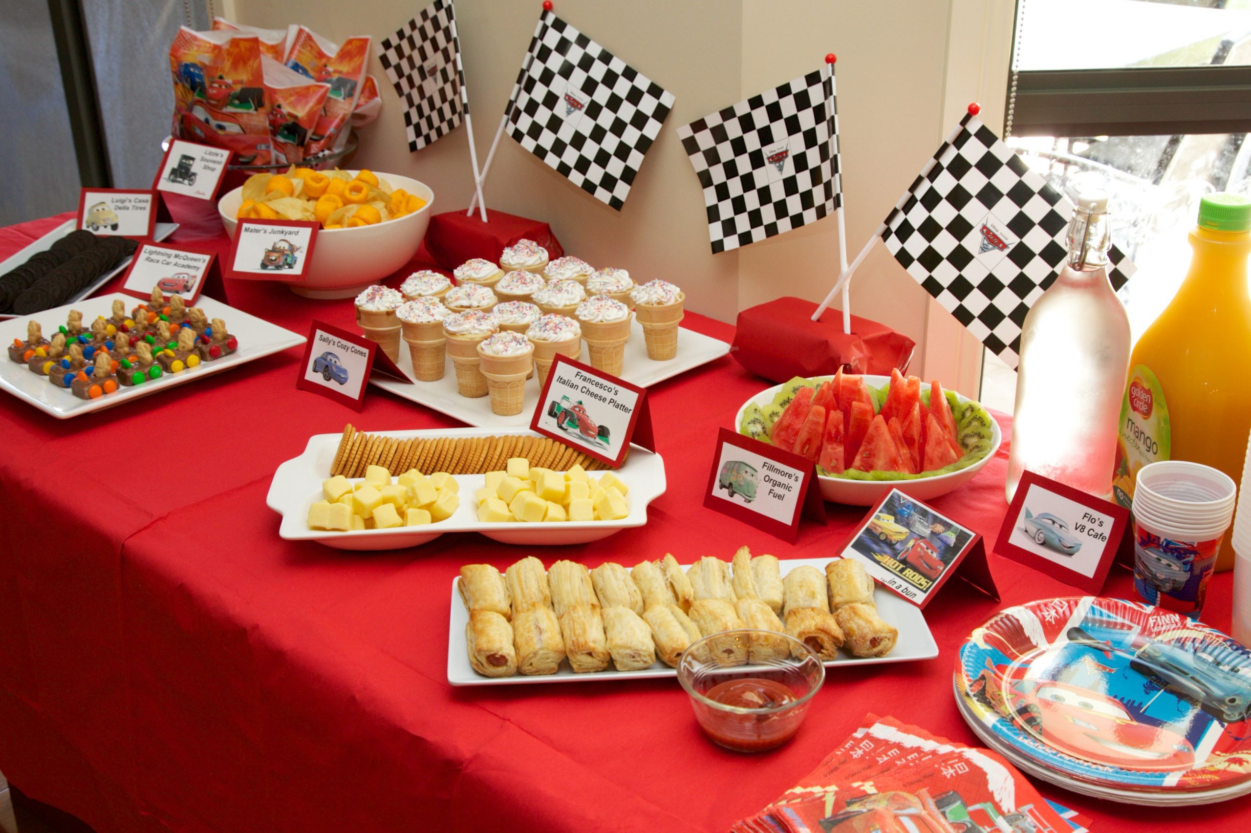 Disney Cars Party Food Ideas
 Disney Cars Birthday Party on a Bud Kidz Activities