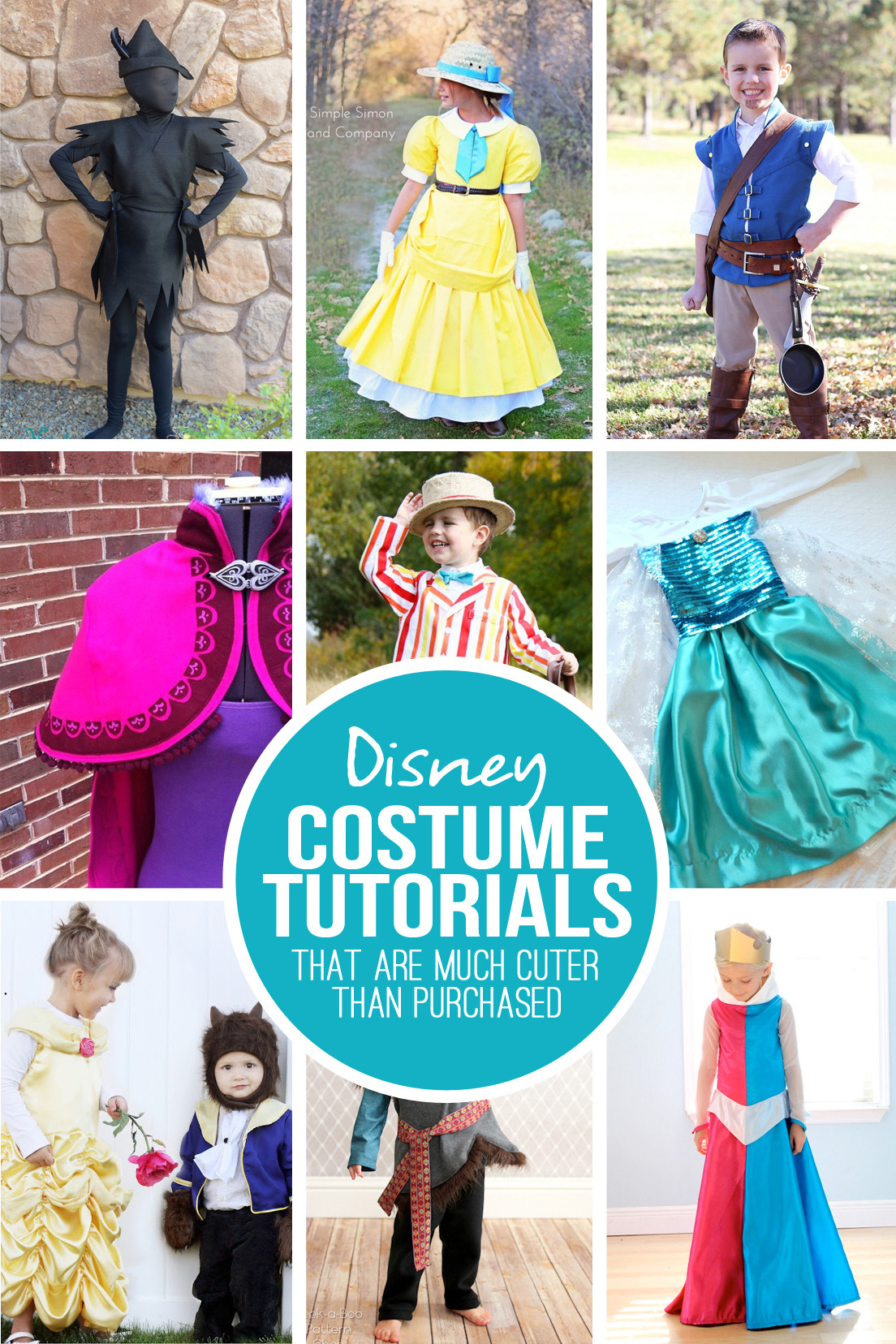 Disney Character Costume DIY
 28 DIY Disney Costume Tutorials at are MUCH cuter than