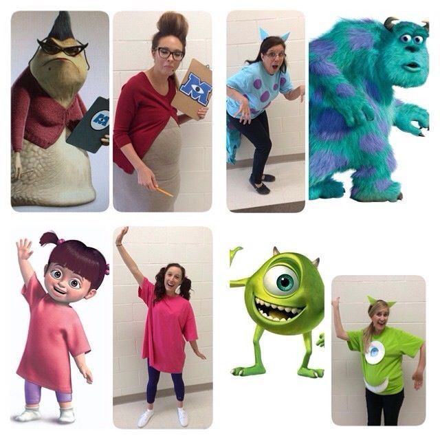 Disney Character Costume DIY
 Monsters Inc Group Costumes Group HalloweenDisney