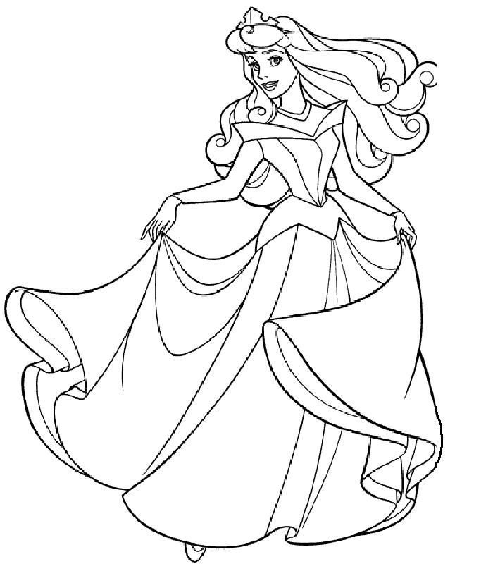 Disney Coloring Pages For Kids
 Disney Princess Belle Coloring Pages