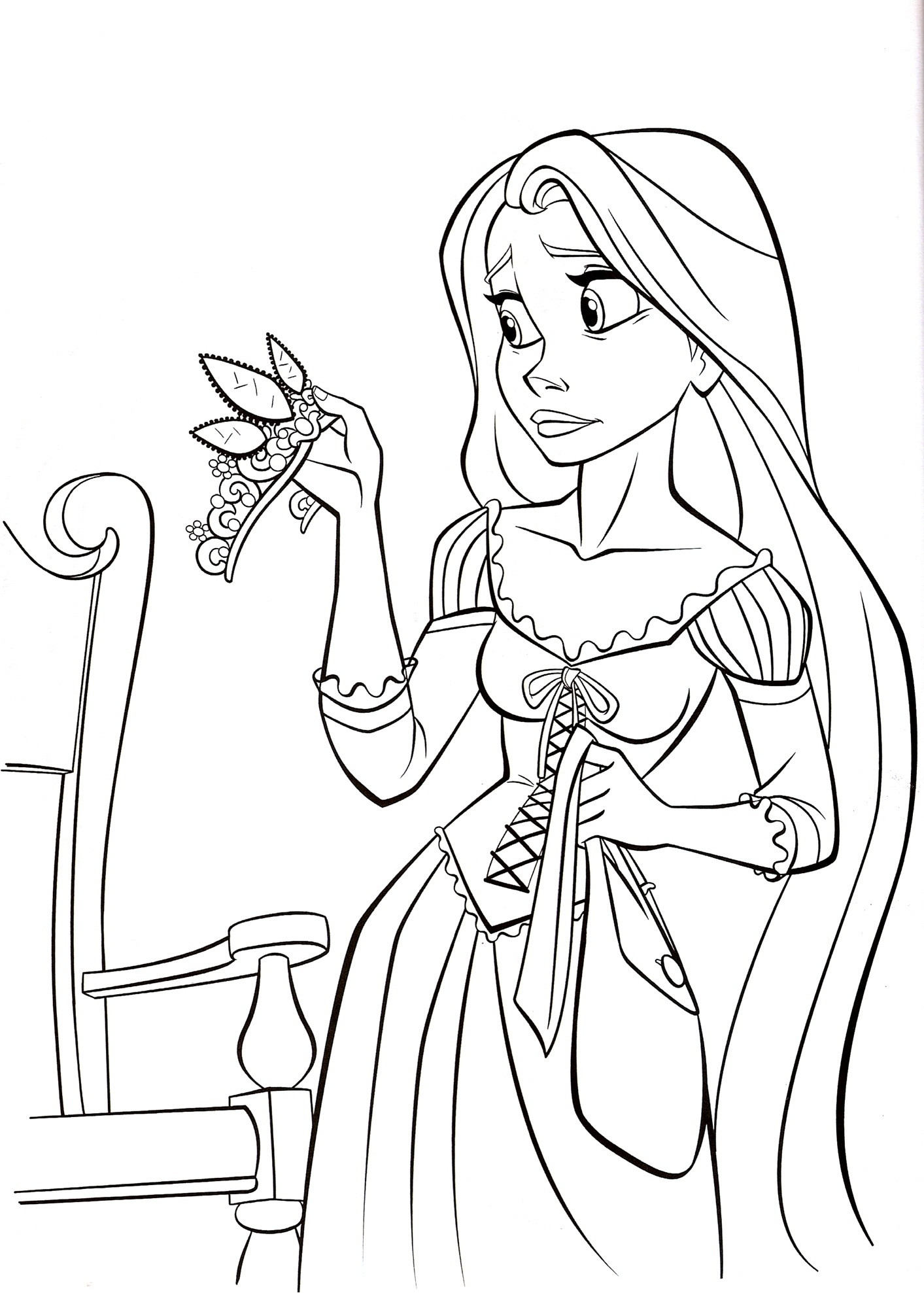 Disney Coloring Pages For Kids
 Free Printable Tangled Coloring Pages For Kids