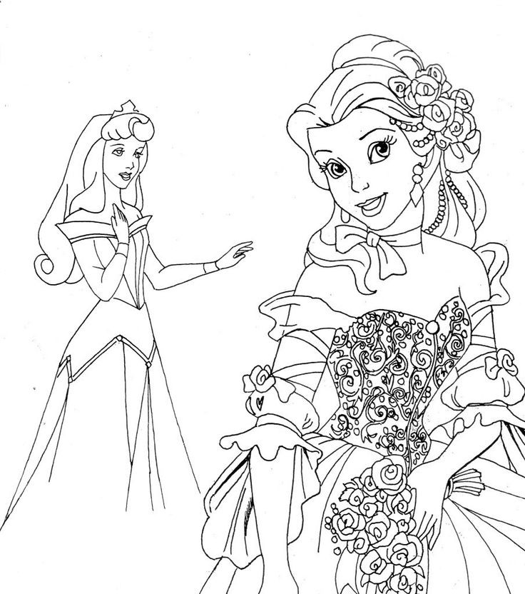 Disney Princess Printable Coloring Pages
 Free Printable Disney Princess Coloring Pages For Kids