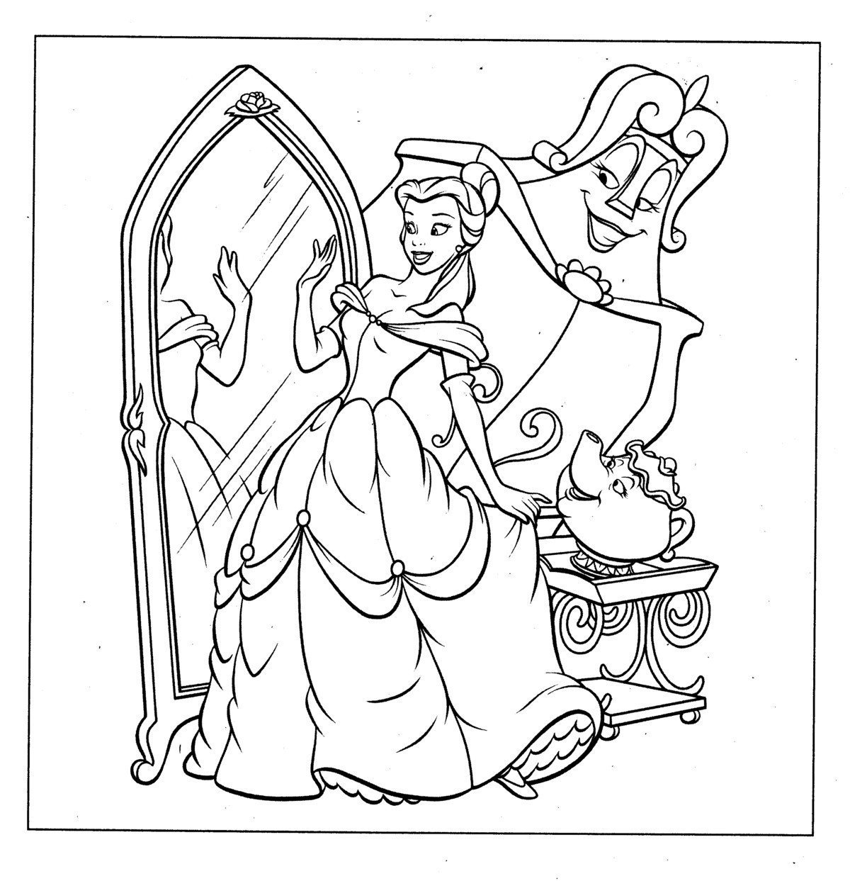 Disney Printable Coloring Pages
 Disney Princess Coloring Pages Ideas