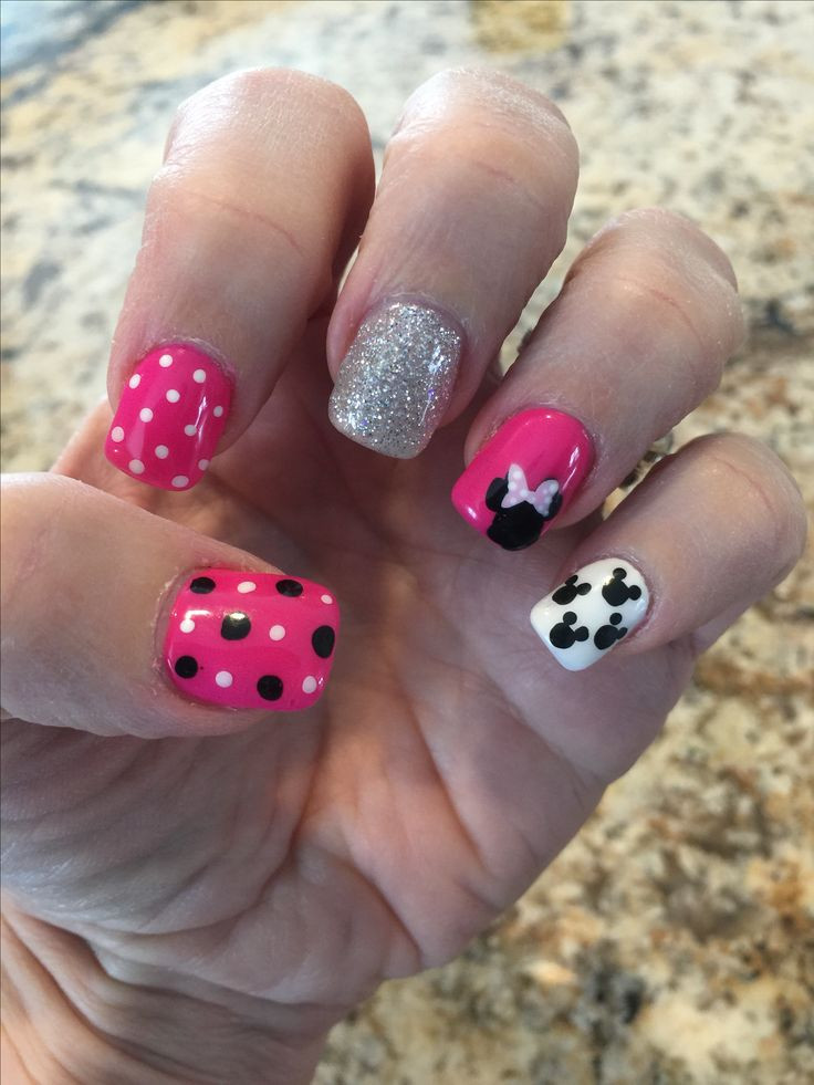 Disney Toe Nail Designs
 Best 25 Pink nail designs ideas on Pinterest