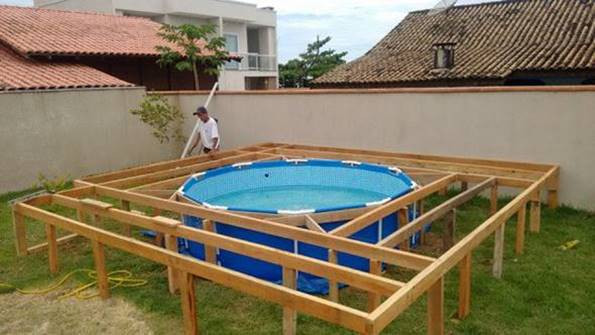 Diy Above Ground Pool
 Creative Ideas DIY Ground Swimming Pool With