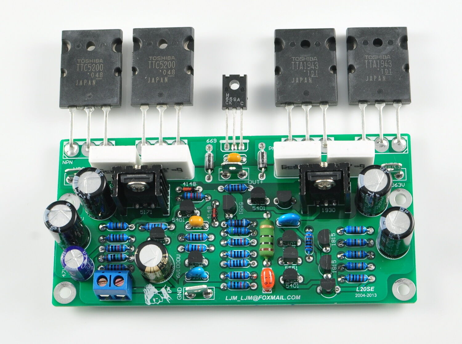 DIY Amp Kits
 LJM DIY Kit for L20SE Amplifier Parts w Dual AC Power