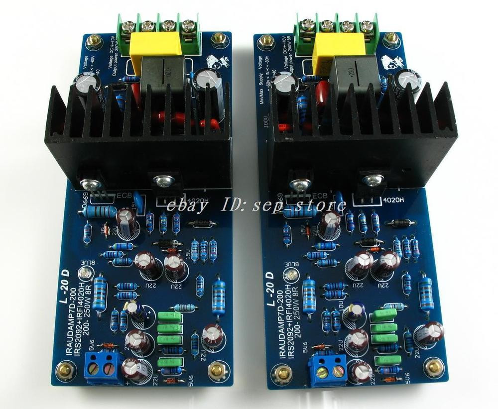DIY Amp Kits
 【DIY KIT】LJM L20D IRS2092 Top Class D amplifier Kit 200