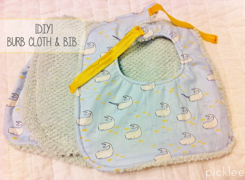 DIY Baby Bibs
 DIY Baby Bib & Burp Cloth [tutorial] Picklee