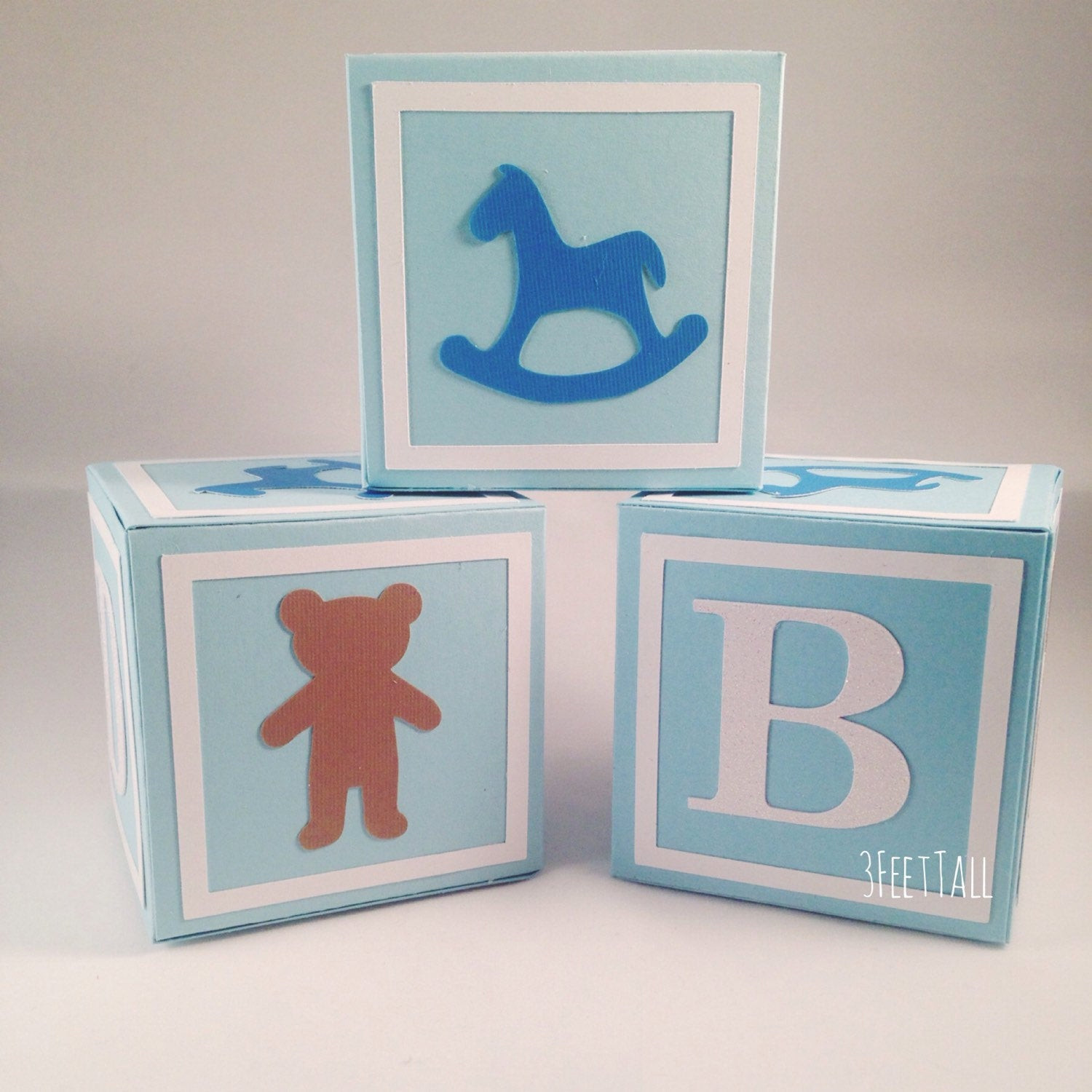 DIY Baby Block Centerpieces
 Medium Alphabet Blocks baby shower decoration party
