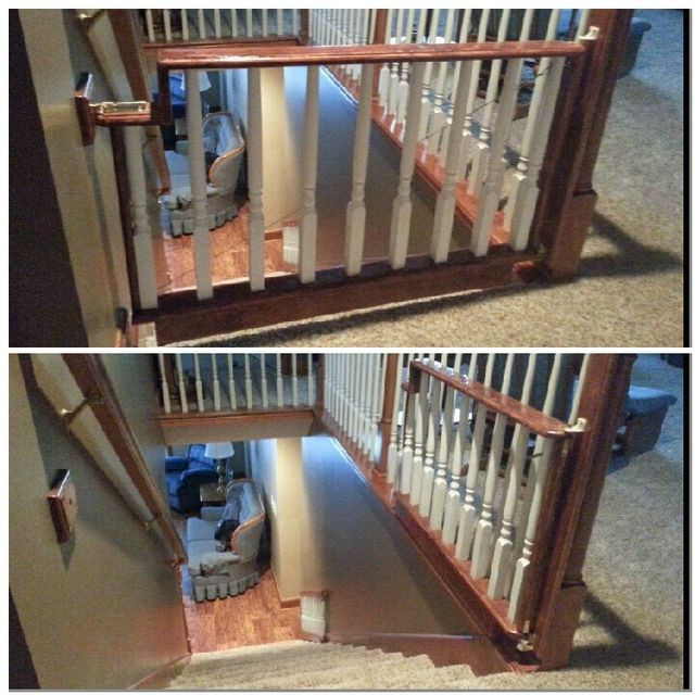 DIY Baby Gate For Stairs
 Pin by Sara Morse on For the Home