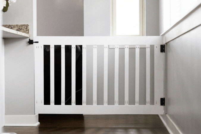 DIY Baby Gate For Stairs
 Custom Wooden DIY Baby Gate for Stairs and Hallways
