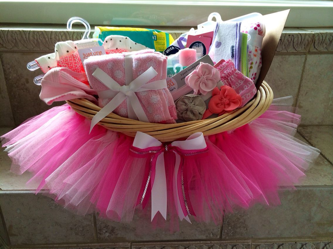 DIY Baby Gifts For Girls
 Baby shower tutu t basket DIY