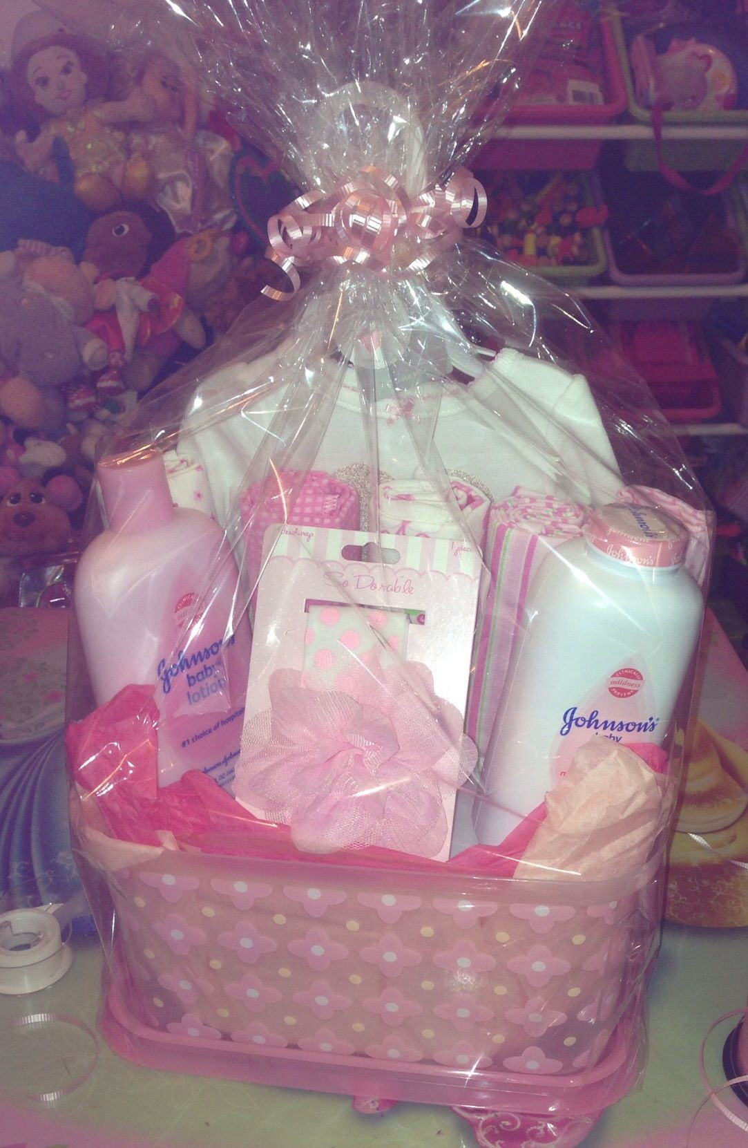 DIY Baby Gifts For Girls
 DIY baby shower t basket for a girl