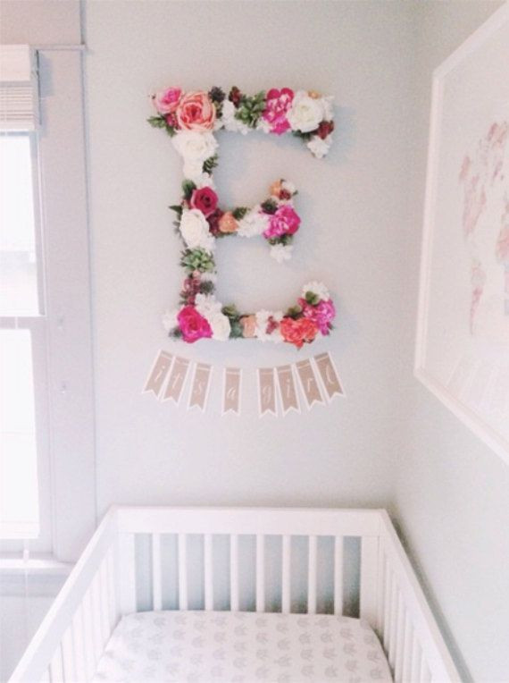 Diy Baby Room Ideas Pinterest
 The 25 best Flower letters ideas on Pinterest