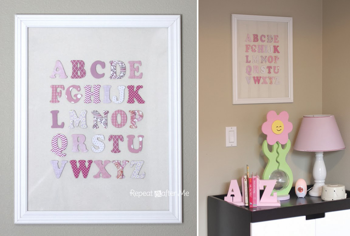 Diy Baby Room Ideas Pinterest
 Baby Girl Nursery DIY decorating ideas Repeat Crafter Me