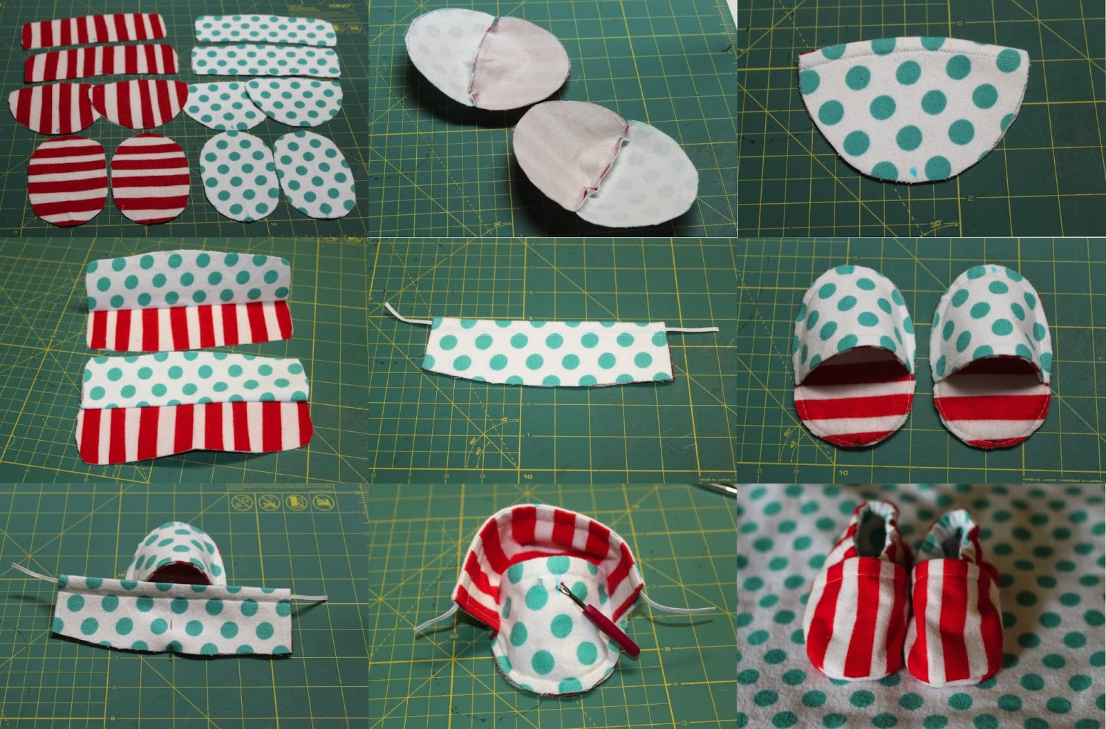 DIY Baby Shoes Free Pattern
 thatssewnina Cloth Baby Shoe Tutorial