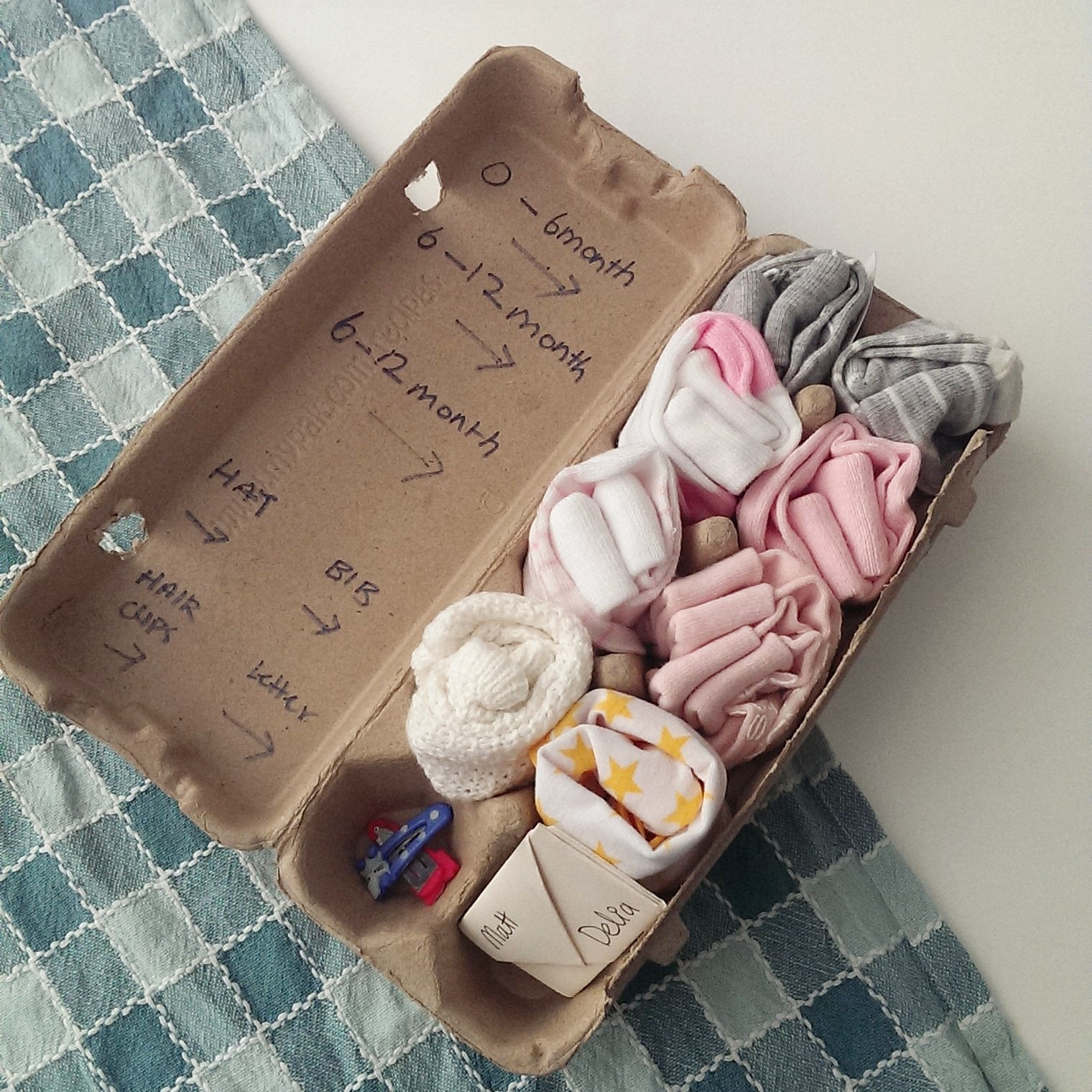 DIY Baby Shower Gift
 D I Y Up Cycling Egg Carton Gift baby shower – Choyful