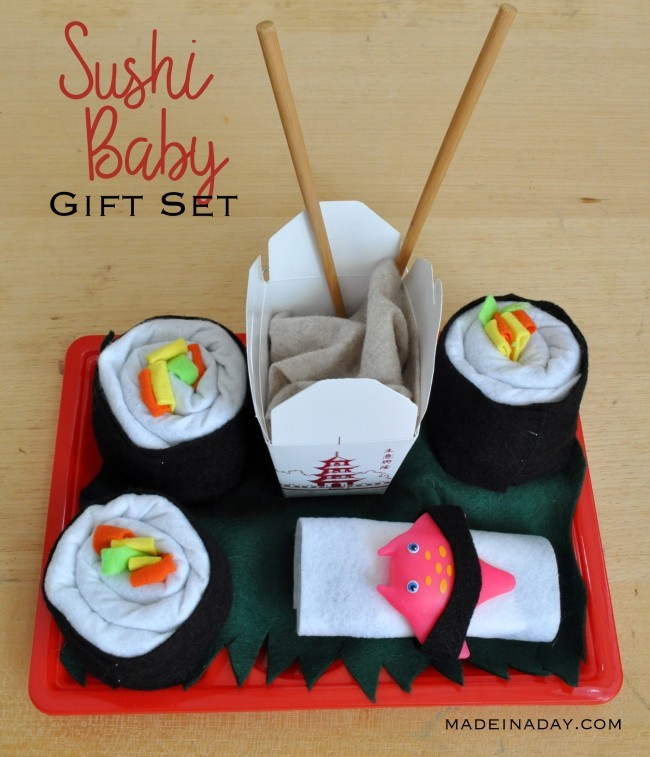 DIY Baby Shower Gift
 Sushi Baby Shower Gift