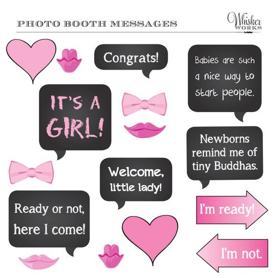 DIY Baby Shower Photo Booth
 DIY Booth Printables BABY SHOWER It s a girl