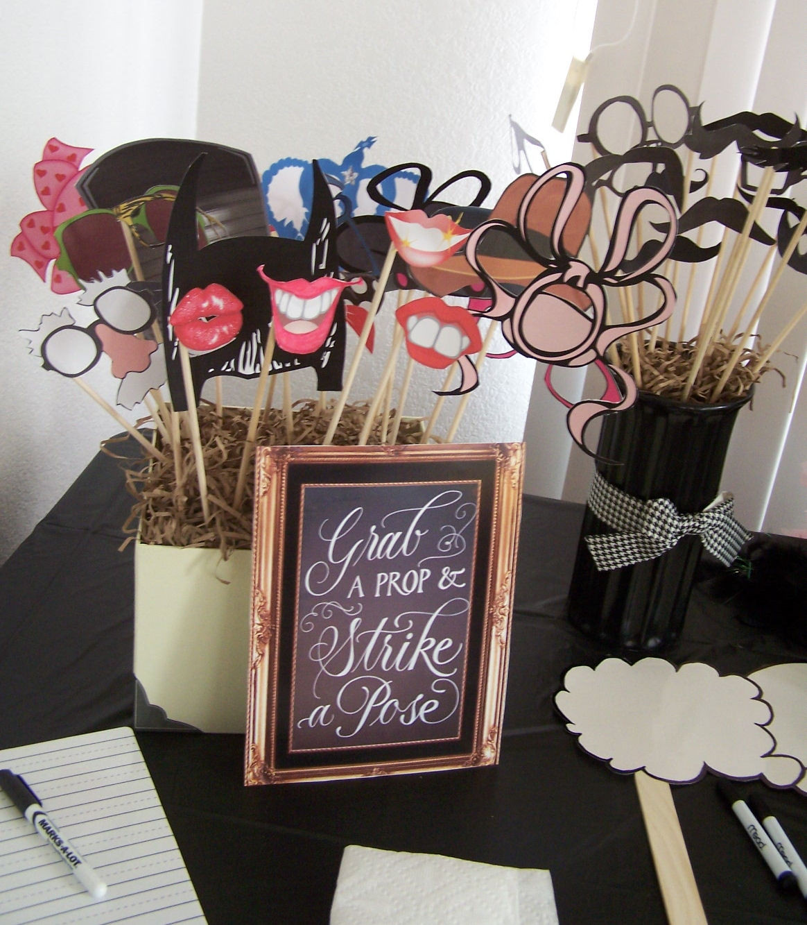 DIY Baby Shower Photo Booth
 A Mustache Bash Baby Shower
