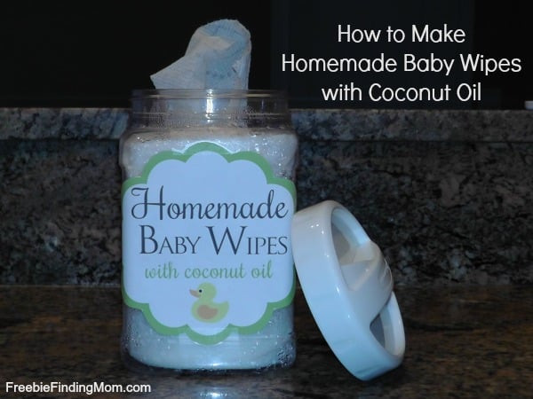 DIY Baby Wipes
 How to Make Homemade Baby Wipes with Coconut Oil