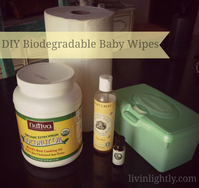 DIY Baby Wipes
 Homemade Biodegradable Baby Wipes