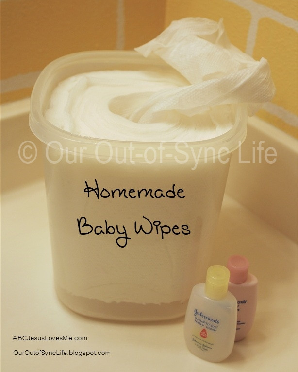 DIY Baby Wipes
 Our Out of Sync Life Homemade Baby Wipes