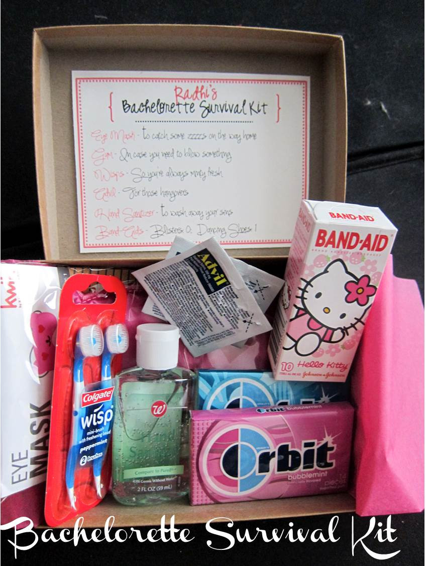 DIY Bachelorette Gift For Bride
 rnlMusings Gifting Survival Kits for the Bachelorette