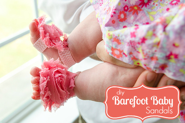 DIY Barefoot Baby Sandals
 Craftaholics Anonymous