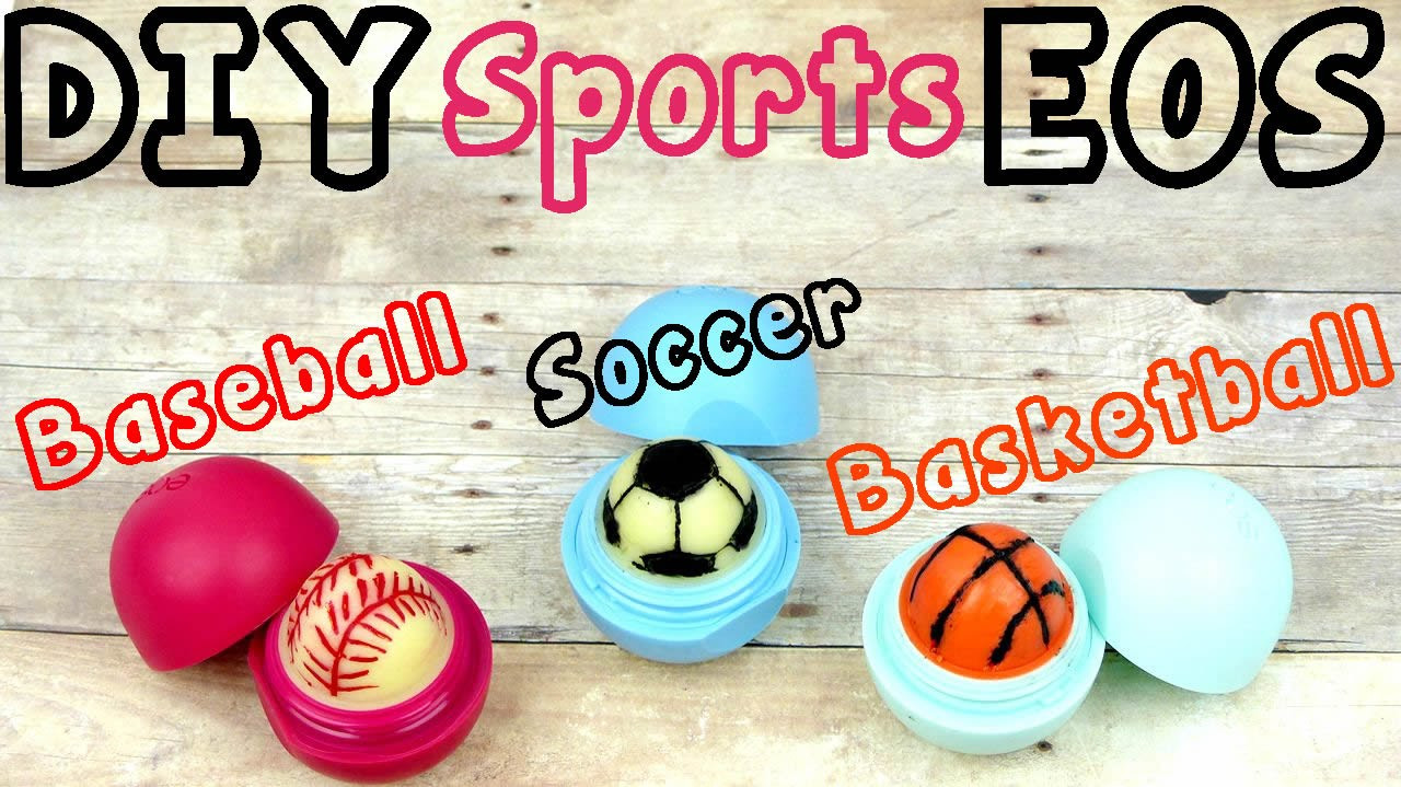 DIY Basketball Gifts
 DIY EOS Lip Balm Sports Edition Soccer Baseball
