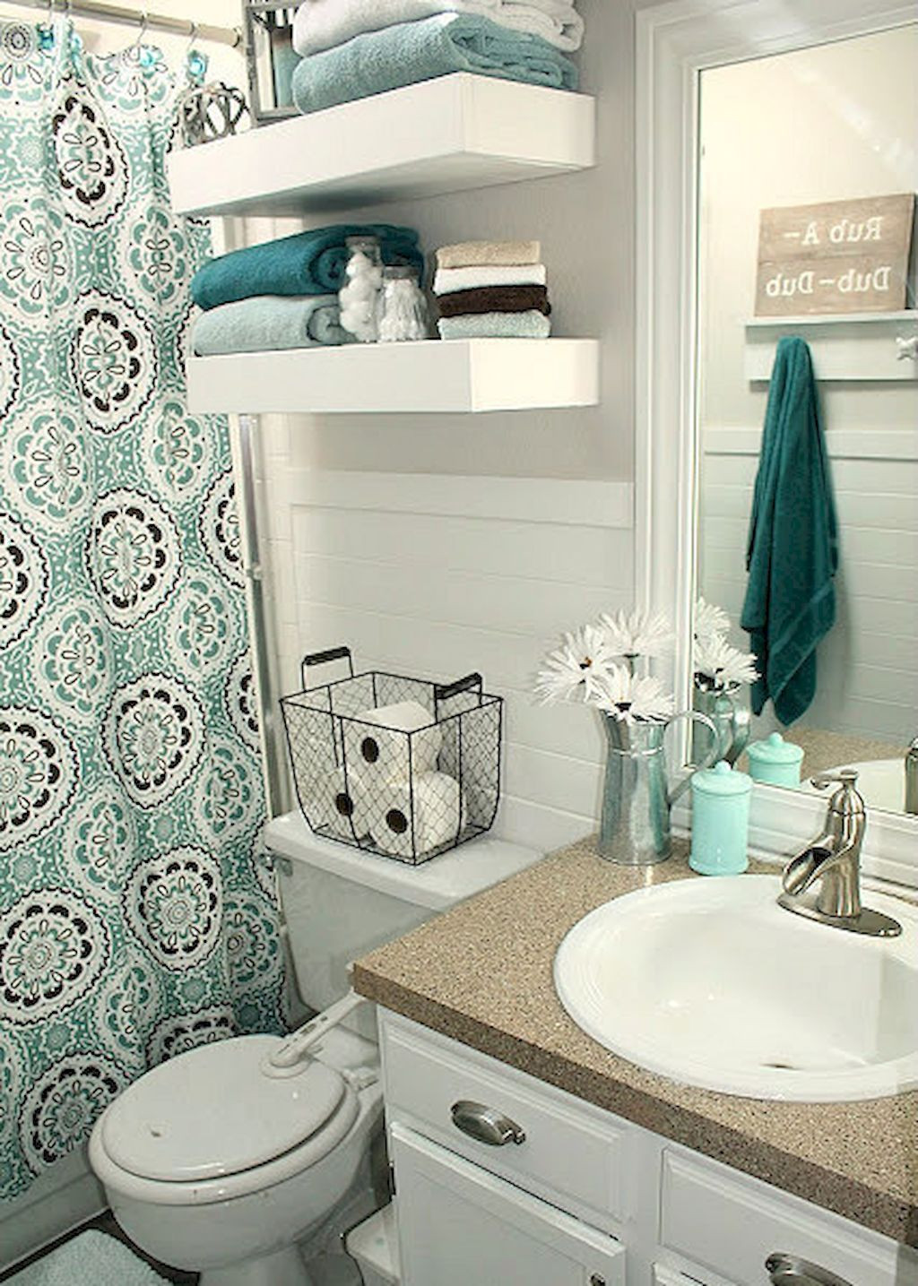 DIY Bathroom Decor Pinterest
 Adorable 30 DIY Small Apartment Decorating Ideas on a