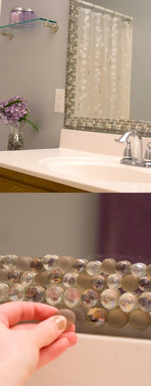 DIY Bathroom Decor Pinterest
 49 best MIRROR BORDER Ideas images on Pinterest