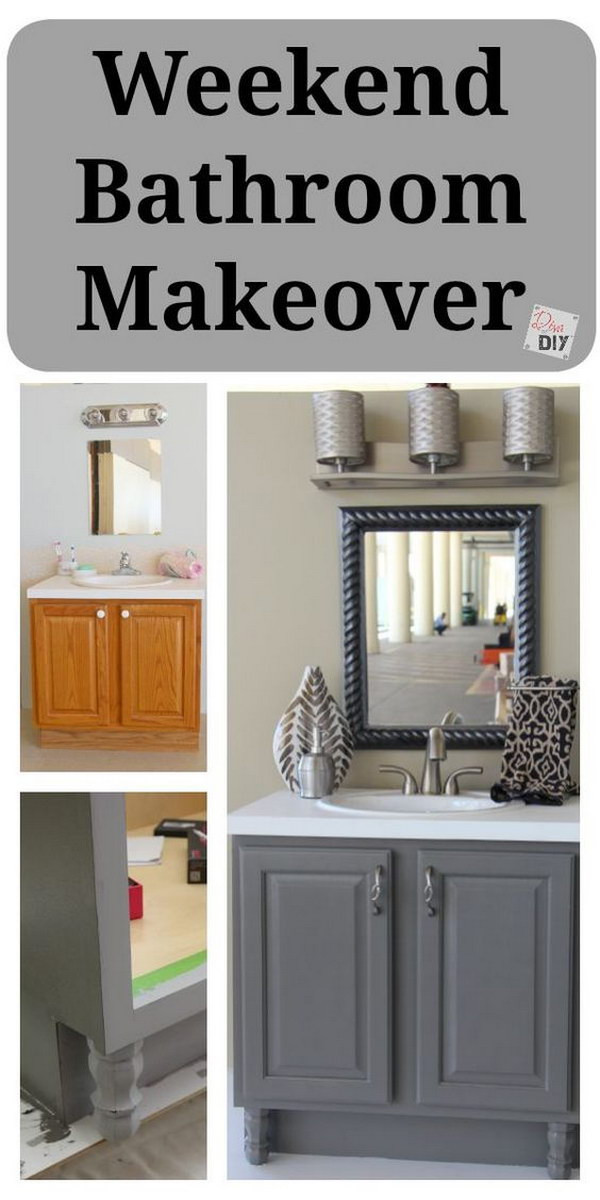 DIY Bathroom Decor Pinterest
 Before and After Makeovers 20 Most Beautiful Bathroom