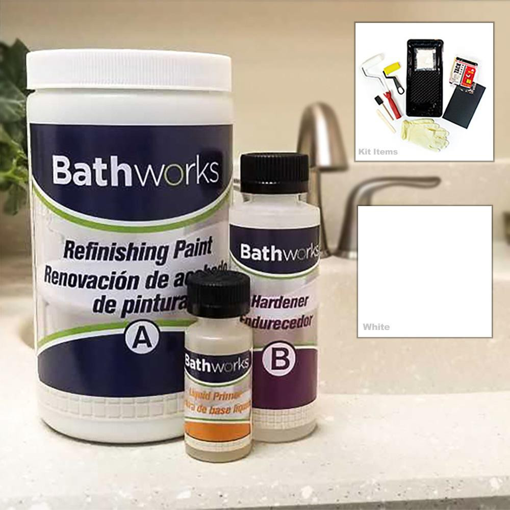 DIY Bathtub Refinishing Kit Reviews
 BATHWORKS 20 oz DIY Bathtub and Tile Refinishing Kit