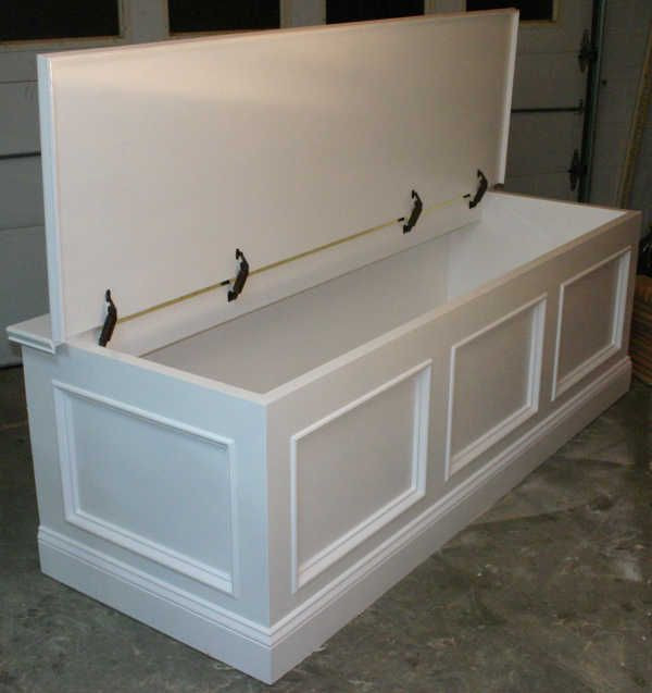 Diy Benches With Storage
 long storage bench plans Google Search