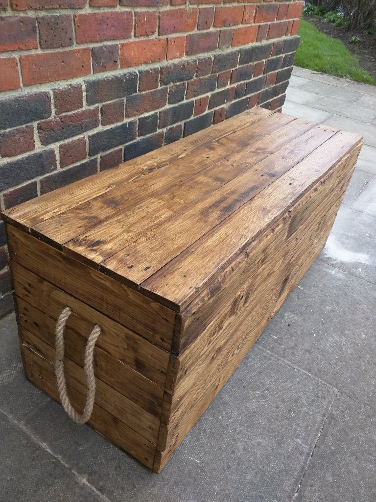 Diy Benches With Storage
 Long Rustic Storage Bench Ana white in 2019