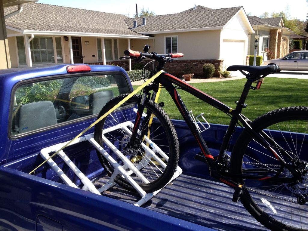 DIY Bicycle Rack For Truck Bed
 Truckbed PVC Bike Rack 9 Steps with