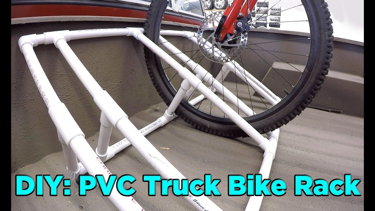 DIY Bicycle Rack For Truck Bed
 How to Build a PVC Truck Bed Bike Rack for $25